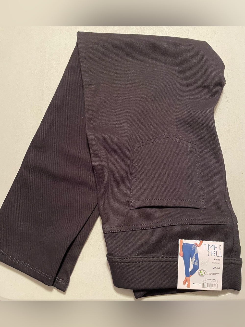 Time and Tru Black Womens Capri Capri Jegging NWT sz XS